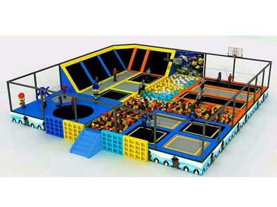 Parque de atracciones en trampolín de 50x40 metros a la venta