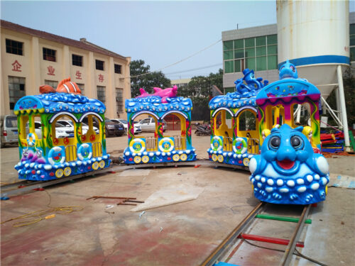 Paseos de carnaval en tren con temática oceánica de 16 asientos a la venta