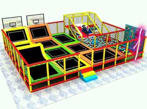 Se venden juegos mecánicos en trampolín de 38X20 metros
